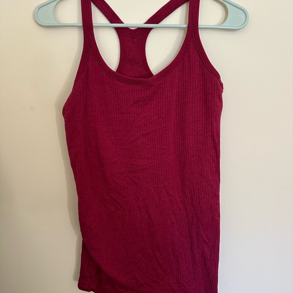 Lululemon Ebb to Street Women's Burgundy Tank Top - Picture 1 of 5